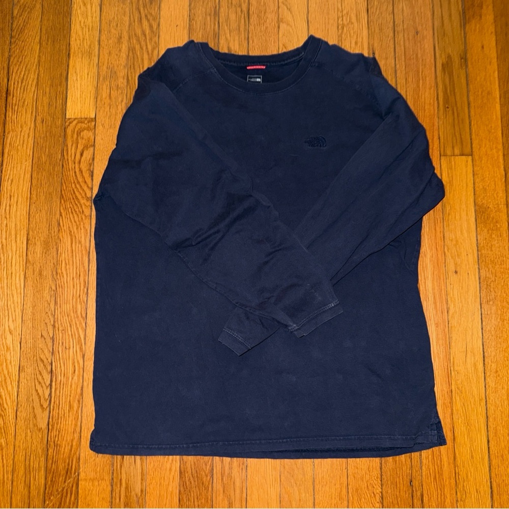 The North Face Men's Deep Blue Long Sleeve Tee